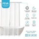 Штора для ванної кімнати GLASSY. Розмір 180х180, матеріал PEVA з кільцями 12 шт - изображение 2
