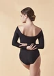 Жіночий купальник для художньої гімнастики та танц мікрополіамід, чорний, 152см - изображение 2