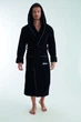 Мужской махровый халат Nusa 1320 siyah 3XL - изображение 1
