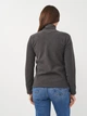 Толстовка на молнии утепленная на флисе без капюшона женская Sol's Norman Women 02094370 L Темно-серая (3660731279990) - изображение 3