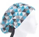 Медицинская шапочка женская HeadwearUniverse универсальная принт Треугольники голубые - изображение 1