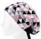 Медицинская шапочка женская HeadwearUniverse универсальная принт Треугольники розовые - изображение 3