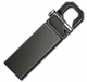 Металлическая USB Флешка UDisc Брелок Карабин 64Гб Black - изображение 1