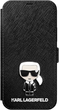 Чохол-книжка Karl Lagerfeld Saffiano Ikonik Metal do Apple iPhone 12 mini Black (3700740492154) - зображення 1