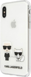 Панель Karl Lagerfeld Karl&Choupette do Apple iPhone Xs Max Transparent (3666339055059) - зображення 3