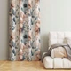 Готова напівзатемнювальна штора Soovi Home 140 х 250 см на тасьмі Peach blue flowers (14559630741) - изображение 3