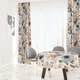 Готова напівзатемнювальна штора Soovi Home 140 х 250 см на тасьмі Peach blue flowers (14559630741) - изображение 4