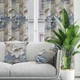 Готова напівзатемнювальна штора Soovi Home 140 х 250 см на тасьмі Blue and white flowers (14559410313) - изображение 5