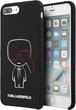 Панель Karl Lagerfeld Silicone Karl Iconic do Apple iPhone 7/8 Plus Black (3700740468760) - зображення 1