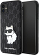 Панель Karl Lagerfeld Saffiano Monogram Choupette do Apple iPhone Xr/11 Black (3666339127893) - зображення 1