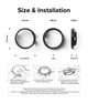 Чехол Ringke Slim Clear + Matte Black 2-pack для Google Pixel Watch 2 (S78601RS) - изображение 9