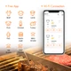 BBQ термометр Inkbird IBBQ-4T цифровий Wi-Fi на 4 щупи професійний розумний із додатком магнітний - изображение 5