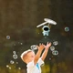 Летающий космонавт спиннер бумеранг запускалка с LED подсветкой, ударостойкий левитирующий астронавт Белый - изображение 7