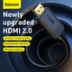 Кабель BASEUS high definition Series HDMI 4K To HDMI 4K Adapter Cable |8m, 4K, HDMI2.0| (CAKGQ-E01) - зображення 5