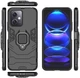Чехол Iron Ring для Xiaomi Poco X5 5G бампер противоударный с подставкой Black - изображение 4