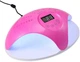 Лампа для маникюра и педикюра SUN 669 UV+LED на 2 руки 48 Вт малиновый - изображение 1