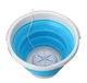 Портативная ультразвуковая мини стиральная машина со складным ведром Ultrasonic Turbine Wash стиральная машинка от USB + ведро 10л - изображение 11