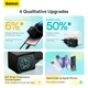 Адаптер мережевий OS-Baseus GaN5 Fast Charger (mini) 1C |1Type-C, QC/PD, 20W| Колір Black - изображение 6