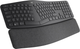 Klawiatura bezprzewodowa Logitech Ergo K860 RF Wireless + Bluetooth Grafit (920-009167) - obraz 2