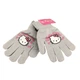 Перчатки детские с начесом Hello Kitty 3-5 года осень серый - изображение 3