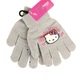 Перчатки детские с начесом Hello Kitty 3-5 года осень серый - изображение 6