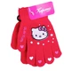 Перчатки детские с начесом Hello Kitty 3-5 года осень красный - изображение 1