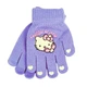 Перчатки детские с начесом Hello Kitty 3-5 года осень сиреневый - изображение 2