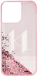 Etui Karl Lagerfeld Liquid Glitter Big KL do Apple iPhone 14 Pro Max Pink (3666339085674) - obraz 2