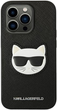 Etui Karl Lagerfeld Saffiano Choupette Head Patch do Apple iPhone 14 Pro Max Black (3666339076986) - obraz 1