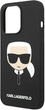 Панель Karl Lagerfeld Silicone Karl Head для Apple iPhone 14 Pro Max Black (3666339085438) - зображення 3