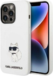 Etui Karl Lagerfeld Silicone Choupette do Apple iPhone 14 Pro Max White (3666339086794) - obraz 1