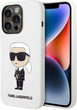 Etui Karl Lagerfeld Silicone Ikonik do Apple iPhone 14 Pro Max White (3666339086633) - obraz 1