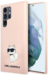 Панель Karl Lagerfeld Silicone Choupette для Samsung Galaxy S23 Ultra Pink (3666339117696) - зображення 1