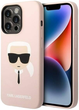 Панель Karl Lagerfeld Silicone Karl Head Magsafe для Apple iPhone 14 Pro Light Pink (3666339078058) - зображення 1