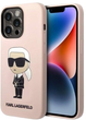 Панель Karl Lagerfeld Silicone Ikonik Magsafe для Apple iPhone 14 Pro Pink (3666339087661) - зображення 1