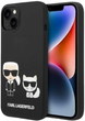 Панель Karl Lagerfeld Silicone Karl&Choupette Magsafe для Apple iPhone 14 Plus Black (3666339087531) - зображення 1