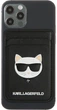 Etui Karl Lagerfeld Wallet Card Slot Saffiano Choupette Head MagSafe Black (3666339001810) - obraz 2