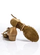 Туфлі бальні блок каблук CUCARACHA, шкіра шкіра, тан, 37 - изображение 4