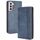 Чехол-книжка Deexe Retro Style для Samsung Galaxy S21 (G991) - Blue - изображение 1