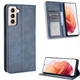 Чехол-книжка Deexe Retro Style для Samsung Galaxy S21 (G991) - Blue - изображение 2
