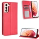 Чехол-книжка Deexe Retro Style для Samsung Galaxy S21 (G991) - Red - изображение 2