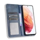 Чехол-книжка Deexe Retro Style для Samsung Galaxy S21 (G991) - Blue - изображение 5