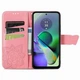 Чехол UniCase Butterfly Pattern для Motorola Moto G54 / G54 Power - Pink - изображение 2