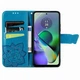 Чехол UniCase Butterfly Pattern для Motorola Moto G54 / G54 Power - Blue - изображение 2