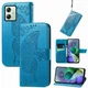 Чехол UniCase Butterfly Pattern для Motorola Moto G54 / G54 Power - Blue - изображение 4