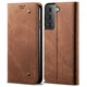 Чехол-книжка с кармашками UniCase Jeans Wallet для Samsung Galaxy S21 (G991) - Brown - изображение 1