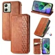Чохол Deexe Rhombus Wallet для Motorola Moto G54 - Brown - зображення 4