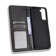 Чехол-книжка Deexe Retro Style для Samsung Galaxy S21 (G991) - Black - изображение 4