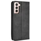 Чехол-книжка Deexe Retro Style для Samsung Galaxy S21 (G991) - Black - изображение 7
