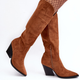 Kowbojki damskie wysokie Delia 40 Camel (5905677962888) - obraz 2